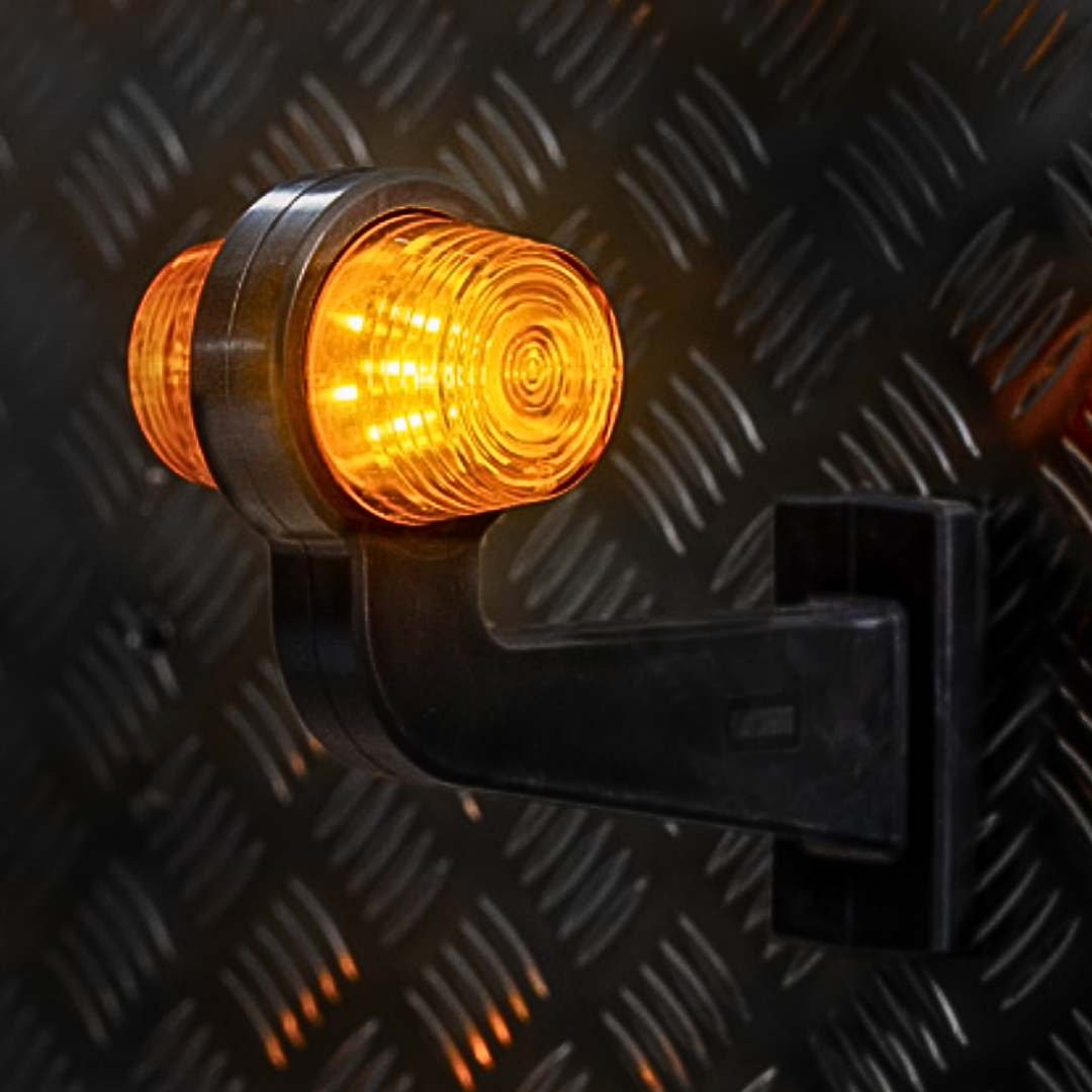 Fristom Old School Long Arm LED Marker Light / Amber -