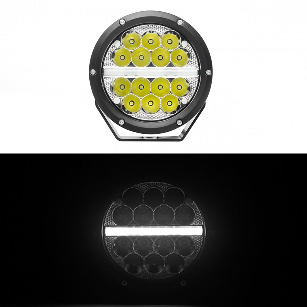 LED Spot Lights with Position Light Strip Line for Land Cruiser Transporter Hilux