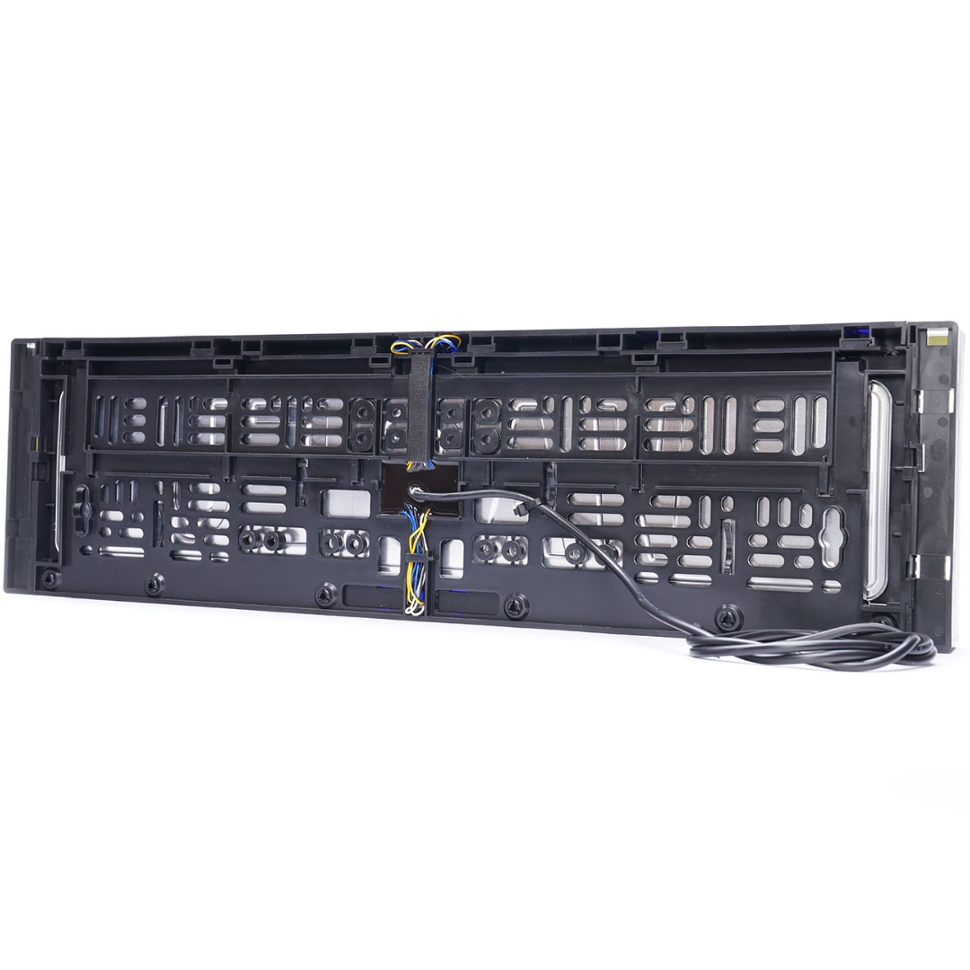 WAS W253 Front Number Plate Holder with Amber Strobe & Reflector -