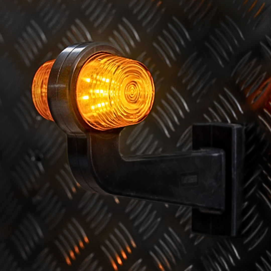 Fristom Old School Long Arm LED Marker Light / Amber - 