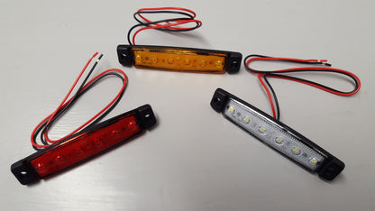 Red Slimline Rear LED Marker Lamp for Trucks - Front & Rear Marker Lights - spo-cs-disabled - spo-default - spo-disable