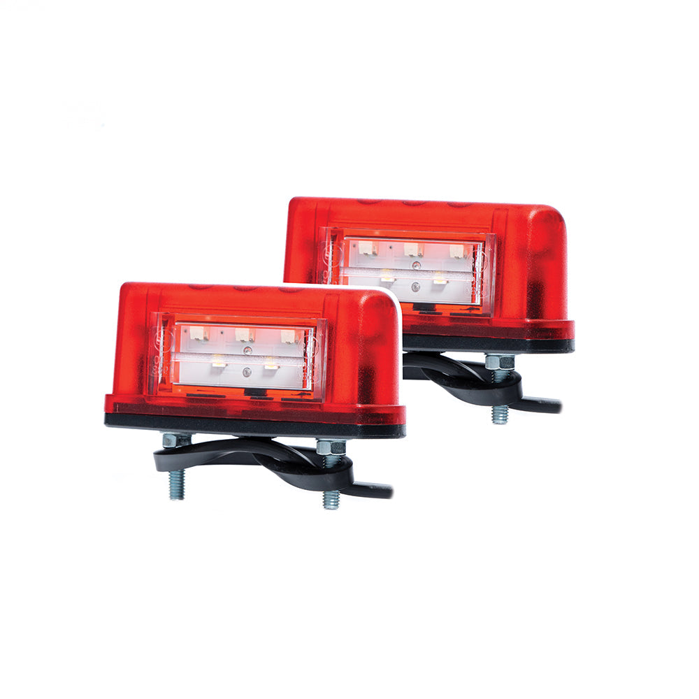 Slimline LED Number Plate Lamp with Rear Position Light / Pack of 2 - Number Plate Lights - spo-cs-disabled - spo-defau