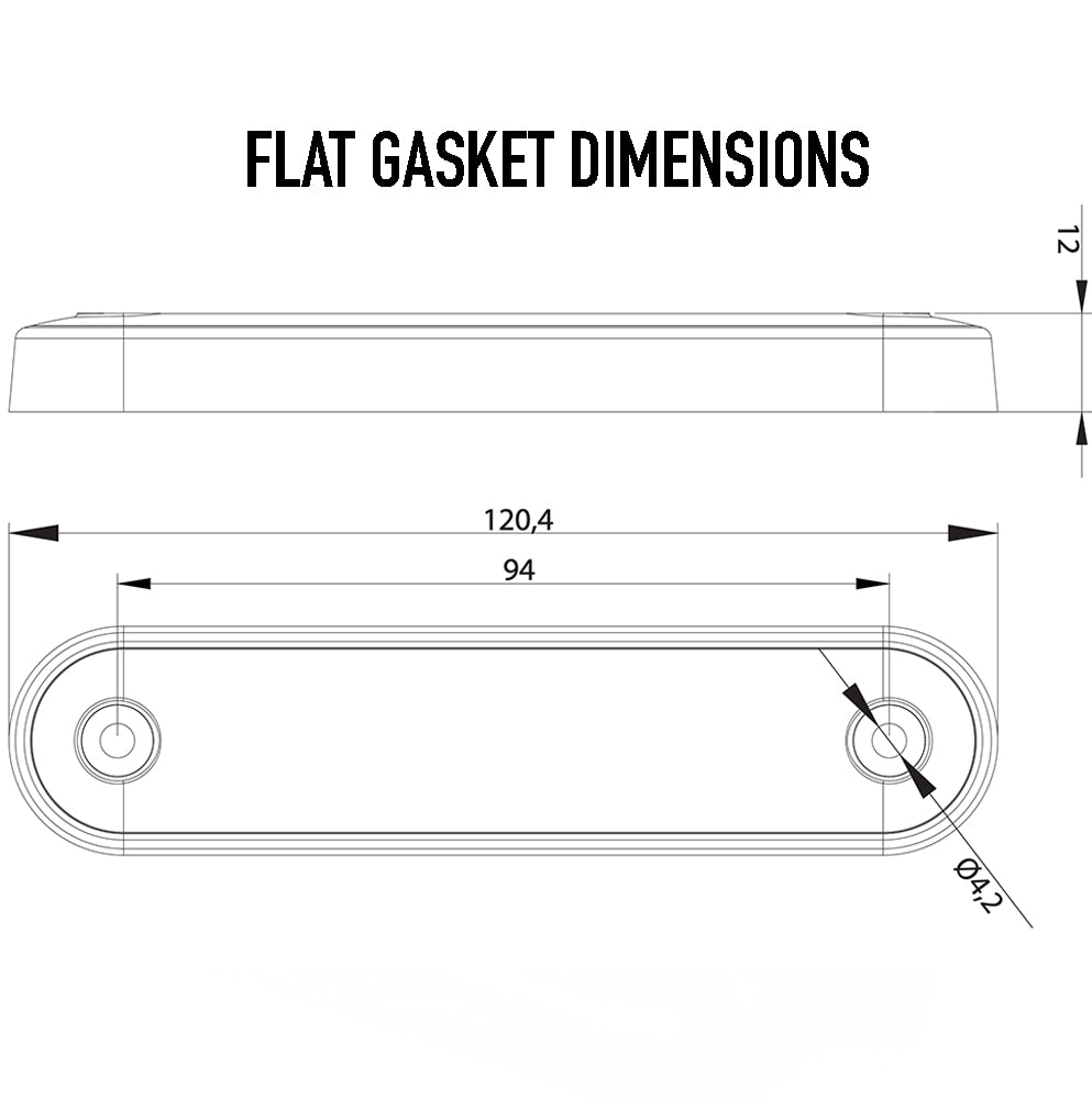 Fristom Long LED Marker Light in White, Amber & Red - spo-cs-disabled - spo-default - spo-enabled - spo-notify-me-disab