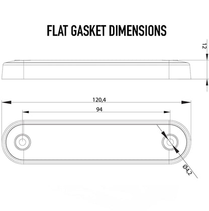 Fristom Long LED Marker Light in White, Amber & Red - spo-cs-disabled - spo-default - spo-enabled - spo-notify-me-disab