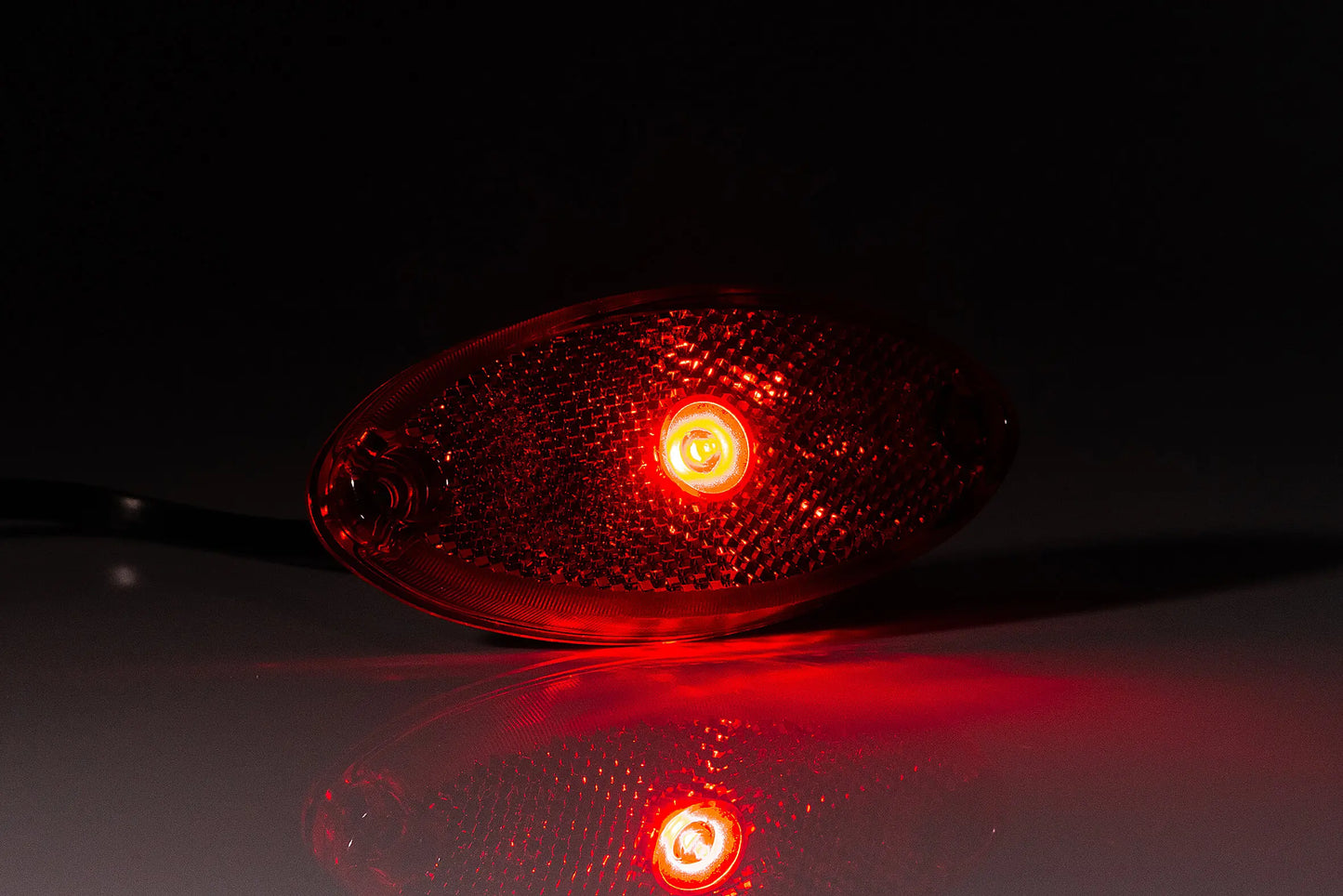 Fristom Oval Trailer Style LED Marker Light with Reflector - 