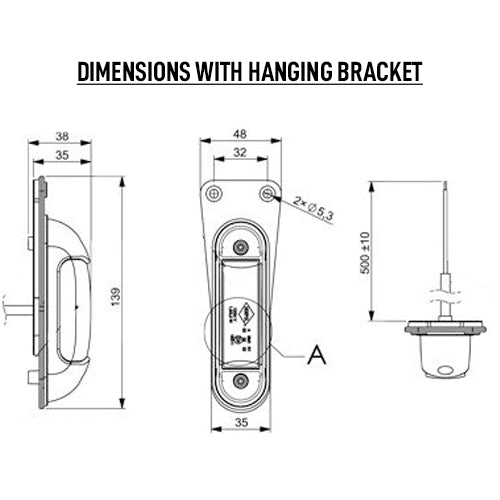 LED Outline Marker Lamp with Flush Brackets - spo-cs-disabled - spo-default - spo-disabled - spo-notify-me-disabled