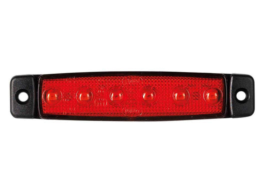 Red Slimline Rear LED Marker Lamp for Trucks - Front & Rear Marker Lights - spo-cs-disabled - spo-default - spo-disable