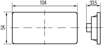 Scania / Volvo LED Flush Mount Side Marker Lamp - Side Marker Lights - spo-cs-disabled - spo-default - spo-enabled - sp