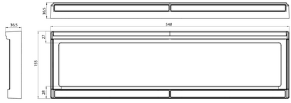 WAS W253 Number Plate Light and Housing - 