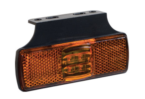 Slimline Amber Side Marker Lamp with Horizontal Bracket - Fristom - spo-cs-disabled - spo-default - spo-disabled - spo