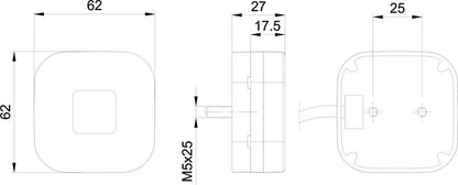 Square LED Marker Lamp - Side Marker Lights - spo-cs-disabled - spo-default - spo-disabled - spo-notify-me-disabled