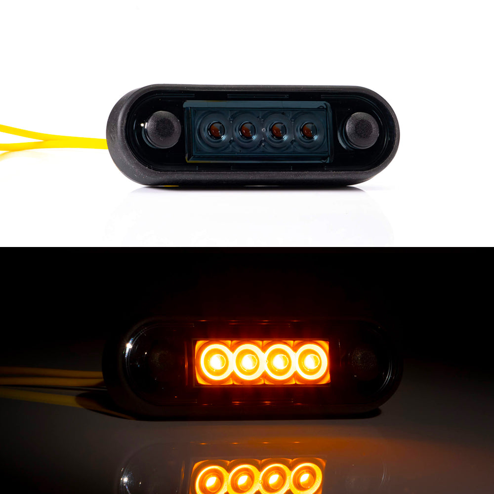 LED Marker Lights with Smoked Black Lens in Red, White & Amber - spo-cs-disabled - spo-default - spo-enabled - spo-noti