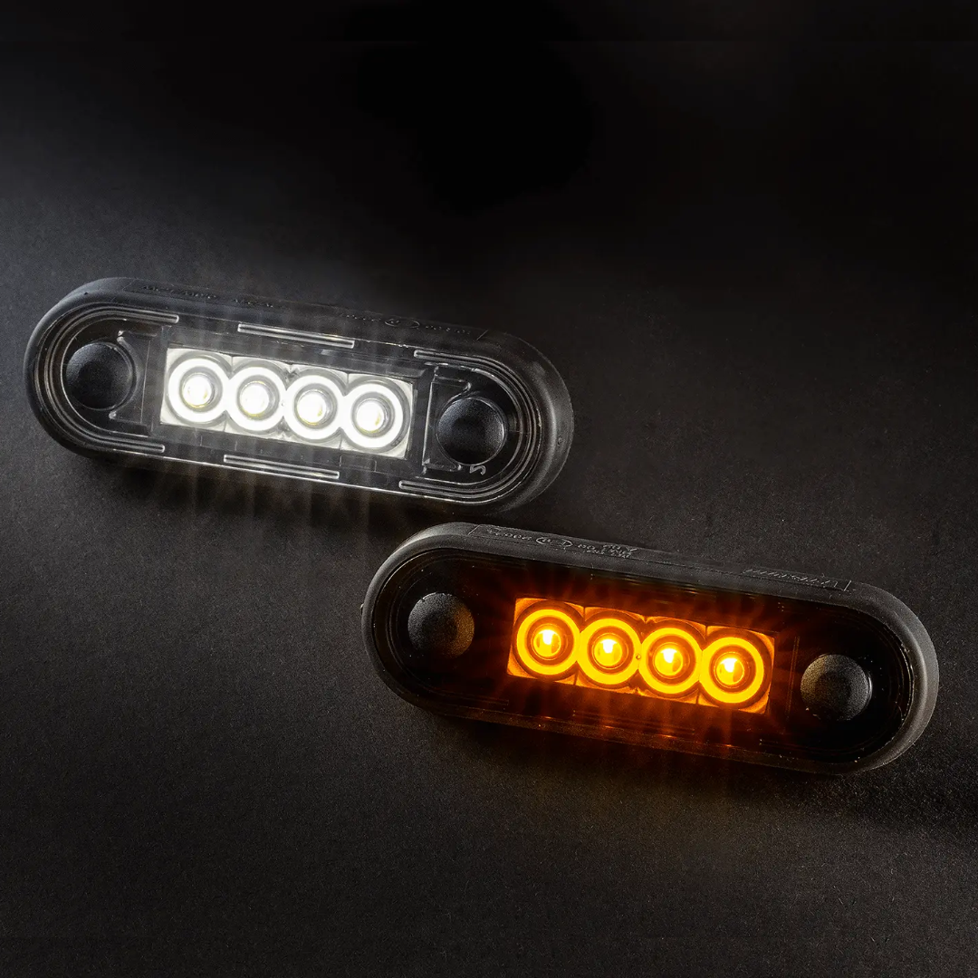 Fristom FT-073 BZ LED Marker Light - Dual Colour Amber/White - 