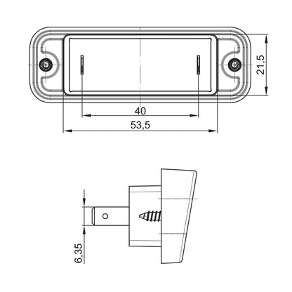 Recessed Number Plate LED Lamp - spo-cs-disabled - spo-default - spo-disabled - spo-notify-me-disabled