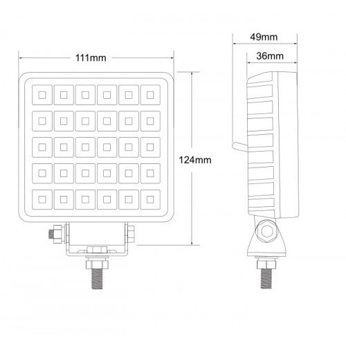 LED Work Light with Switch / 30w Flood Beam - spo-cs-disabled - spo-default - spo-disabled - spo-notify-me-disabled