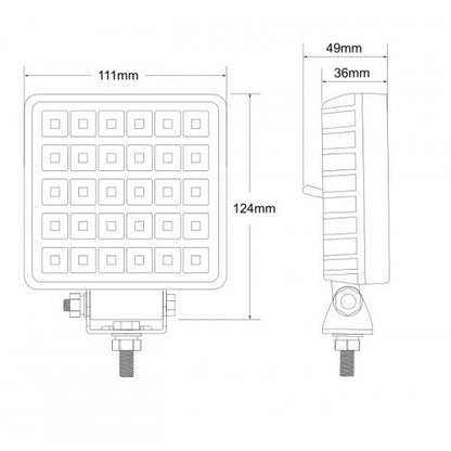 LED Work Light with Switch / 30w Flood Beam - spo-cs-disabled - spo-default - spo-disabled - spo-notify-me-disabled