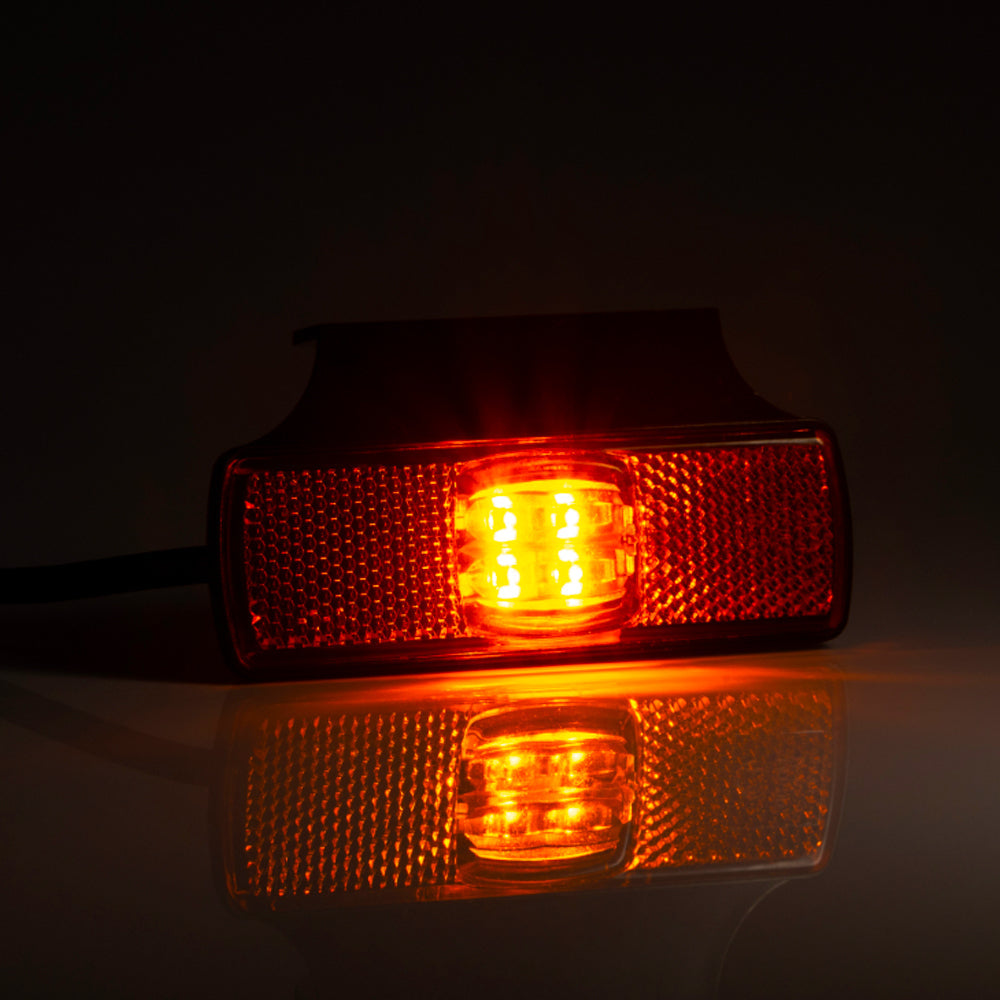 Slimline Amber Side Marker Lamp with Horizontal Bracket - Fristom - spo-cs-disabled - spo-default - spo-disabled - spo