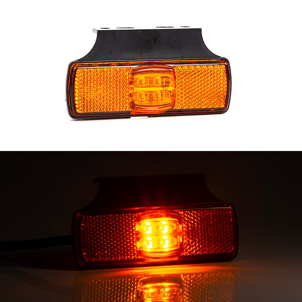 Slimline Amber Side Marker Lamp with Horizontal Bracket - Fristom - spo-cs-disabled - spo-default - spo-disabled - spo