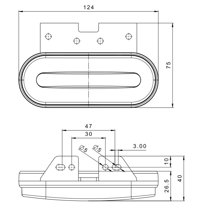 Fristom Amber LED Side Marker Lamp with Indicator - spo-cs-disabled - spo-default - spo-enabled - spo-notify-me-disable