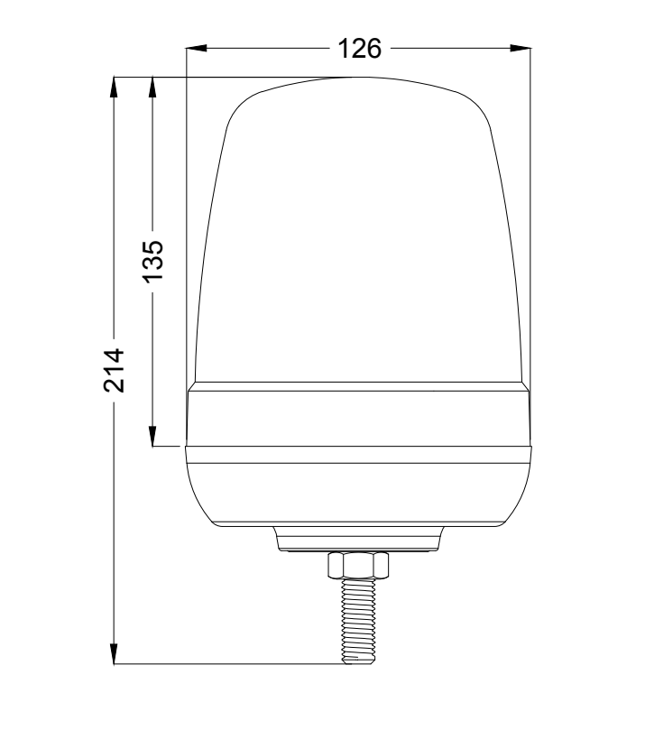 LED Emergency Beacon with Bolt Fix - 