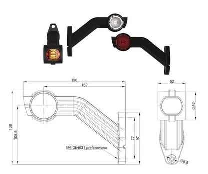 LED Outline Marker Lamps with Front, Rear & Side Marker - spo-cs-disabled - spo-default - spo-disabled - spo-notify-me