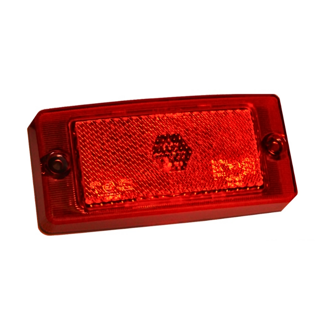 Classic LED Rear Marker Lamp / Hella Style / Red Lens - 