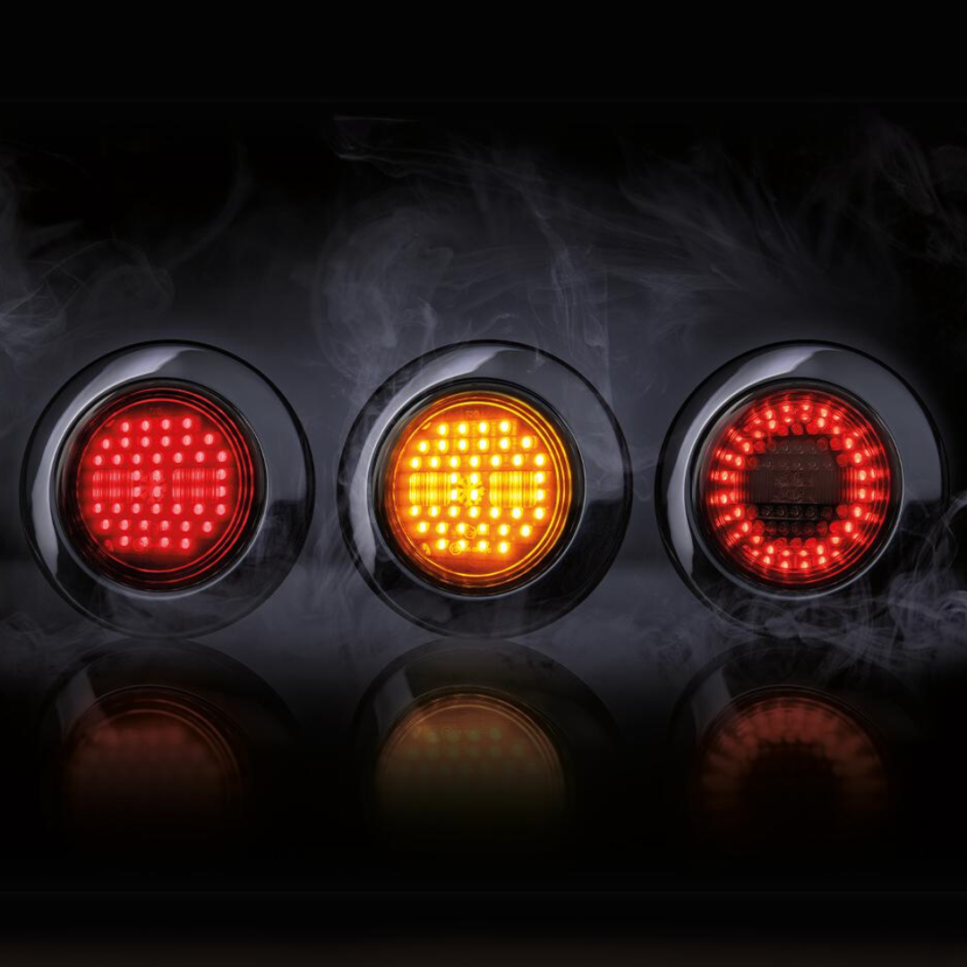 Strands Dark Knight IZE Round Stop, Tail & Indicator Light - 