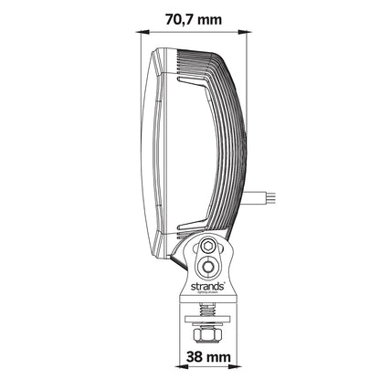 Strands Dark Knight Insane Driving Lamp with Hazard Warning Strobe Lights - spo-cs-disabled - spo-default - spo-enabled