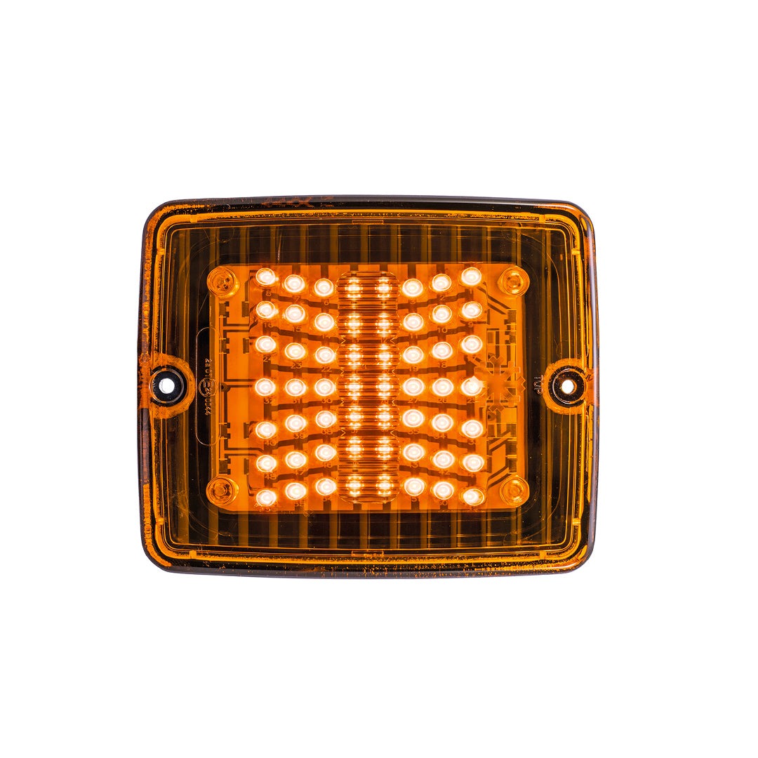 Strands IZE LED Rectangular Amber Indicator Light with Amber Lens - spo-cs-disabled - spo-default - spo-enabled - spo-n