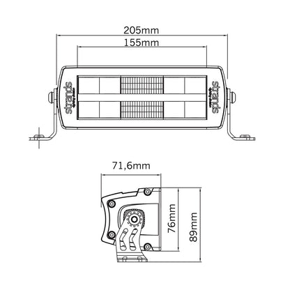 Strands Outlaw UDX LED Light Bar 8" 8 Inch