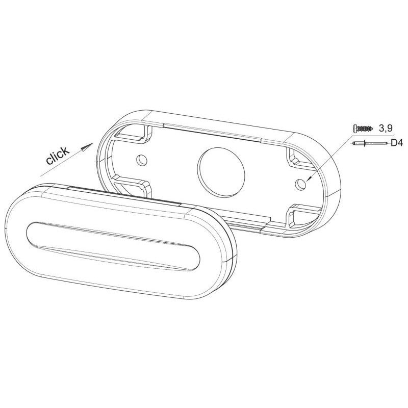 Fristom Amber Side Marker Light with LED Stripe - spo-cs-disabled - spo-default - spo-enabled - spo-notify-me-disabled