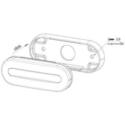 Fristom Amber Side Marker Light with LED Stripe - spo-cs-disabled - spo-default - spo-enabled - spo-notify-me-disabled