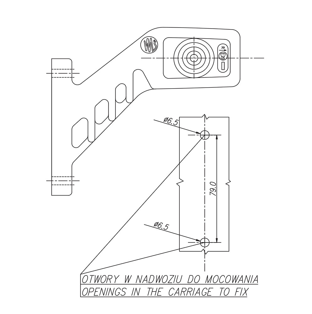 WAS W49 LED Outline Marker Light Front, Rear & Side Marker Light - Outline Marker Lights - spo-cs-disabled - spo-defaul