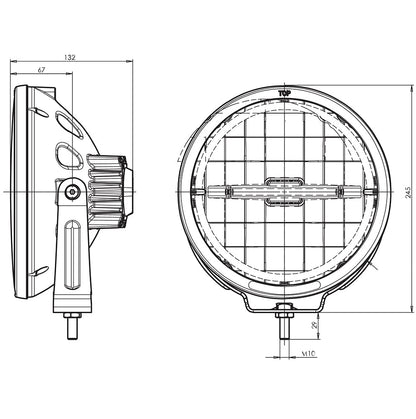 WAS W116 Full LED Spot Light / 9 Inch - spo-cs-disabled - spo-default - spo-disabled - spo-notify-me-disabled