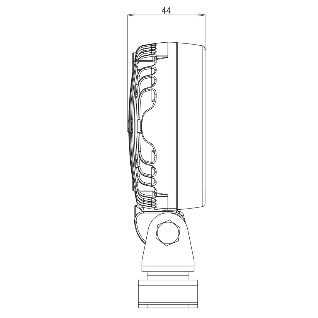 WAS W165 Oval LED Work Light / 2000 Lumen - 