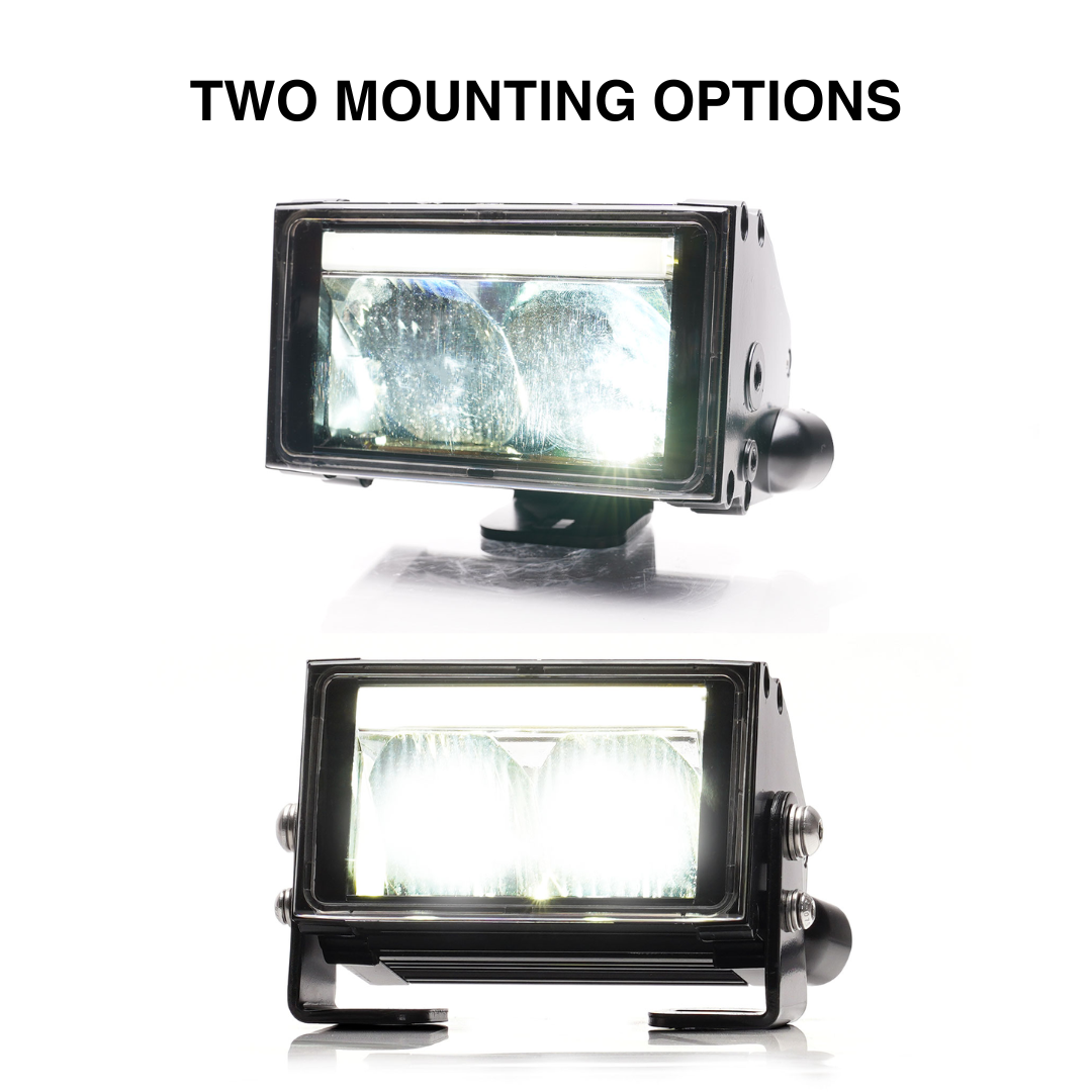 WAS W224 Mini Small 4 Inch LED Light Bar with Position Light Strip 4"