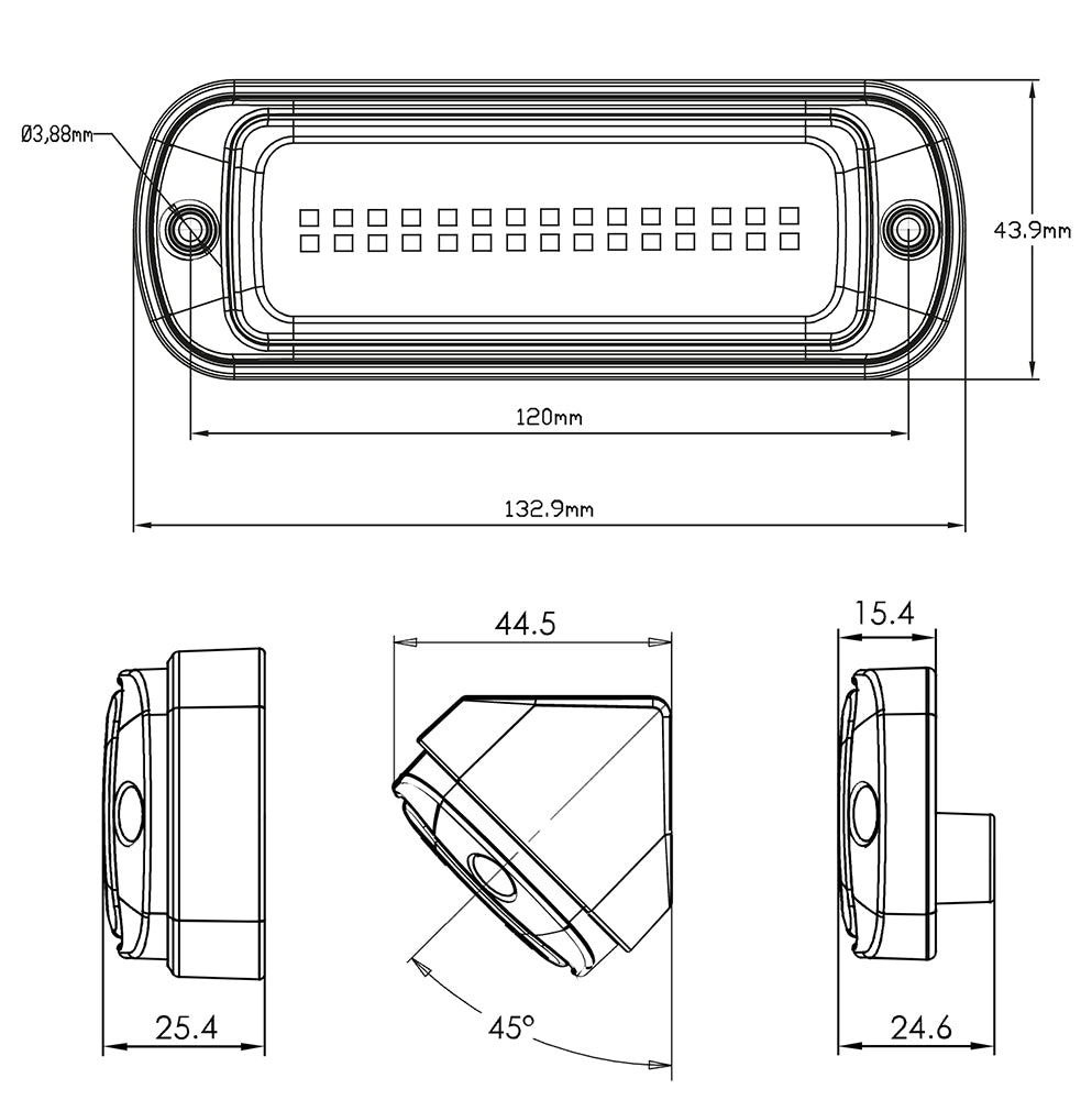 WAS W229 LED Work Light / Scene Light with Two Mounting Brackets - spo-cs-disabled - spo-default - spo-disabled - spo-n