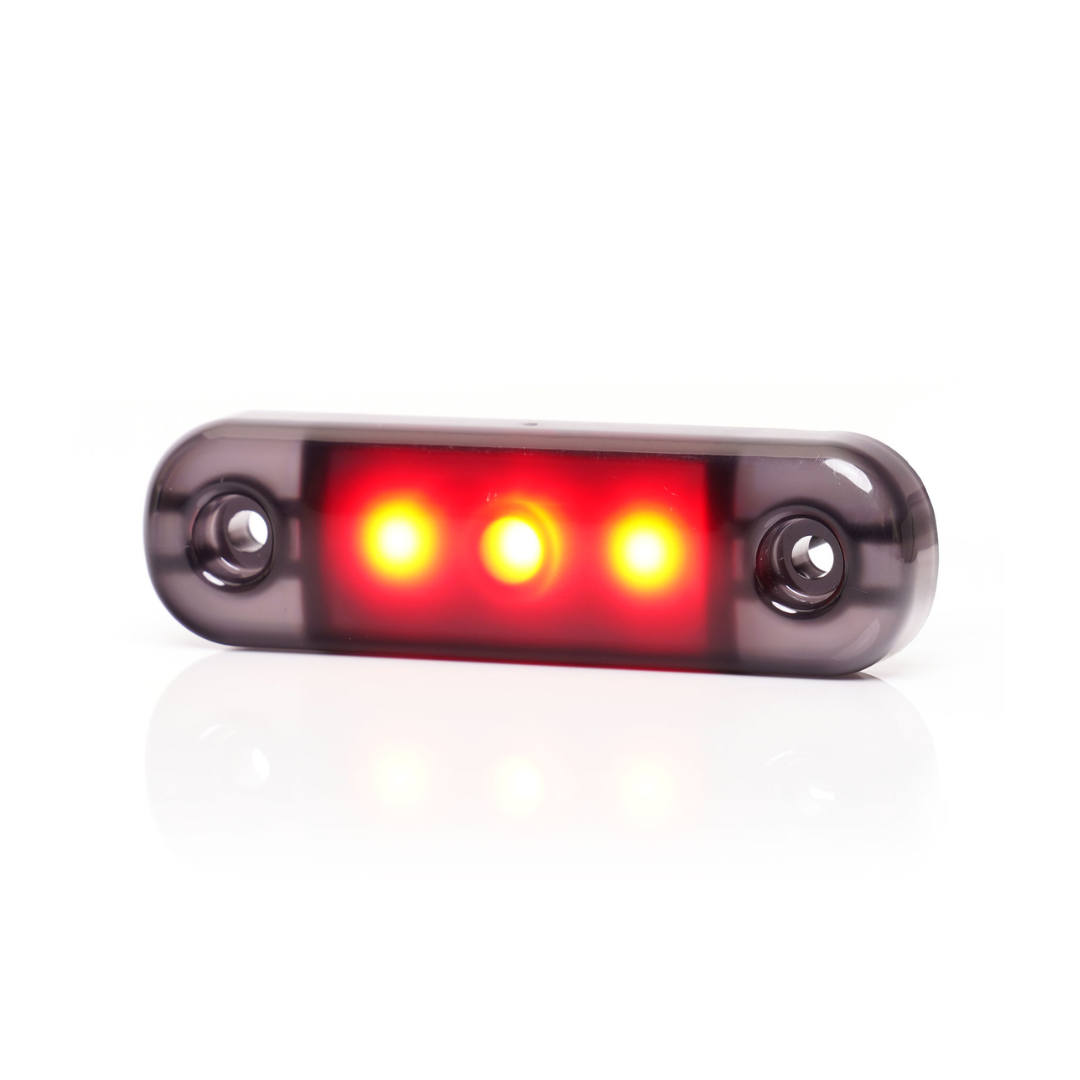 WAS Black Smoked Marker Light / Dark Lens / 3 LED - 