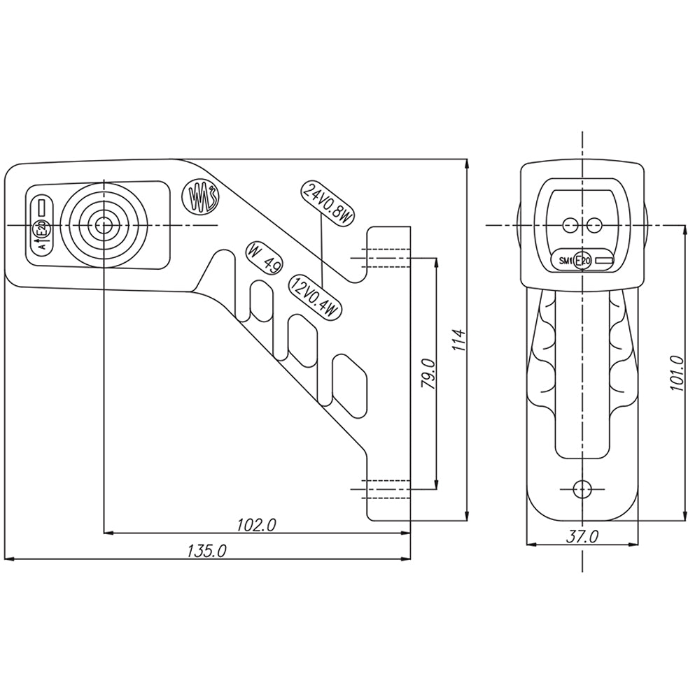 WAS W49 LED Outline Marker Light Front, Rear & Side Marker Light - Outline Marker Lights - spo-cs-disabled - spo-defaul