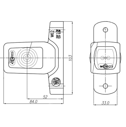 WAS W62 LED Outline Marker Lamp / Short - spo-cs-disabled - spo-default - spo-disabled - spo-notify-me-disabled