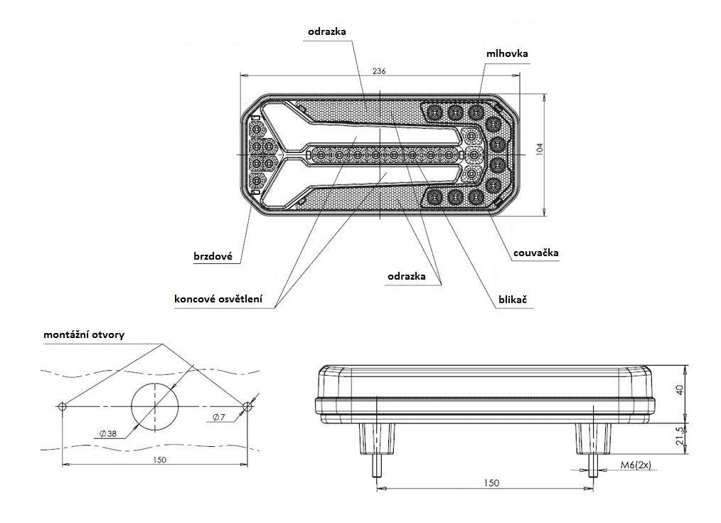 Rear Combination Trailer Lamp with Dynamic Indicator + Reverse Light - spo-cs-disabled - spo-default - spo-disabled - s