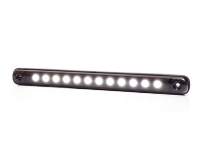 WAS Long 238mm Black Smoked Marker Light / Dark Lens / 12 LED - 